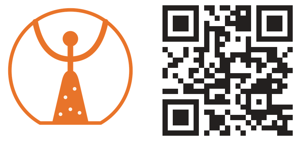 Водяной знак КаΨоТека: знак и QR-код сообщества ВКонтакте